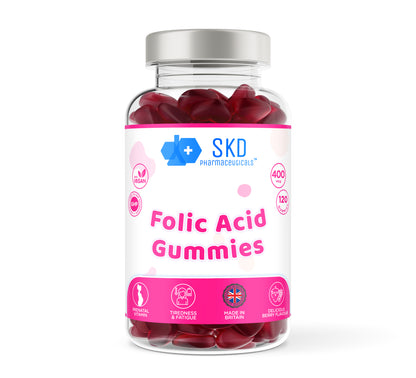 Folic Acid | 400mcg | 60 & 120 Gummies | Vegan