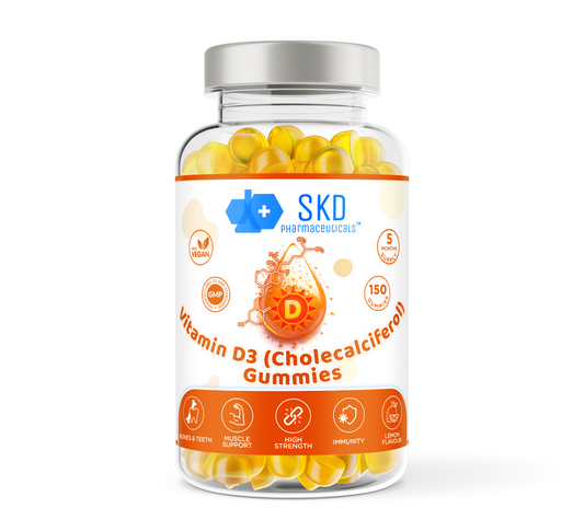 Vitamin D3 | Cholecalciferol | 1000iu | 150 Gummies | Lemon Flavour | Vegetarian